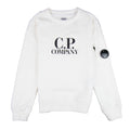CP Company Undersixteen Basic Lens Crewneck Sweatshirt White 103