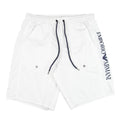 Emporio Armani Side Logo Swim Shorts White