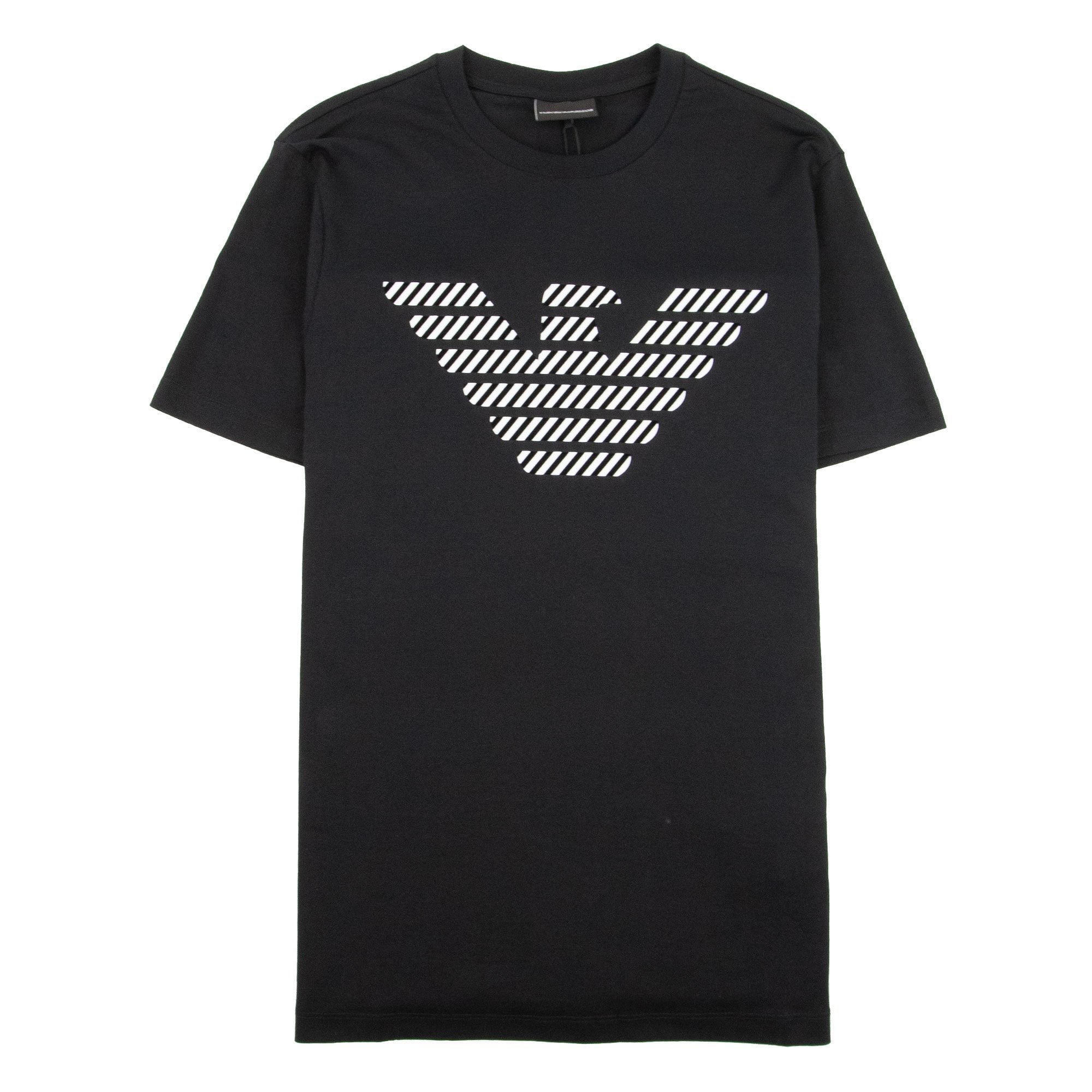Emporio Armani Diagonal Eagle Logo T-shirt Black 999
