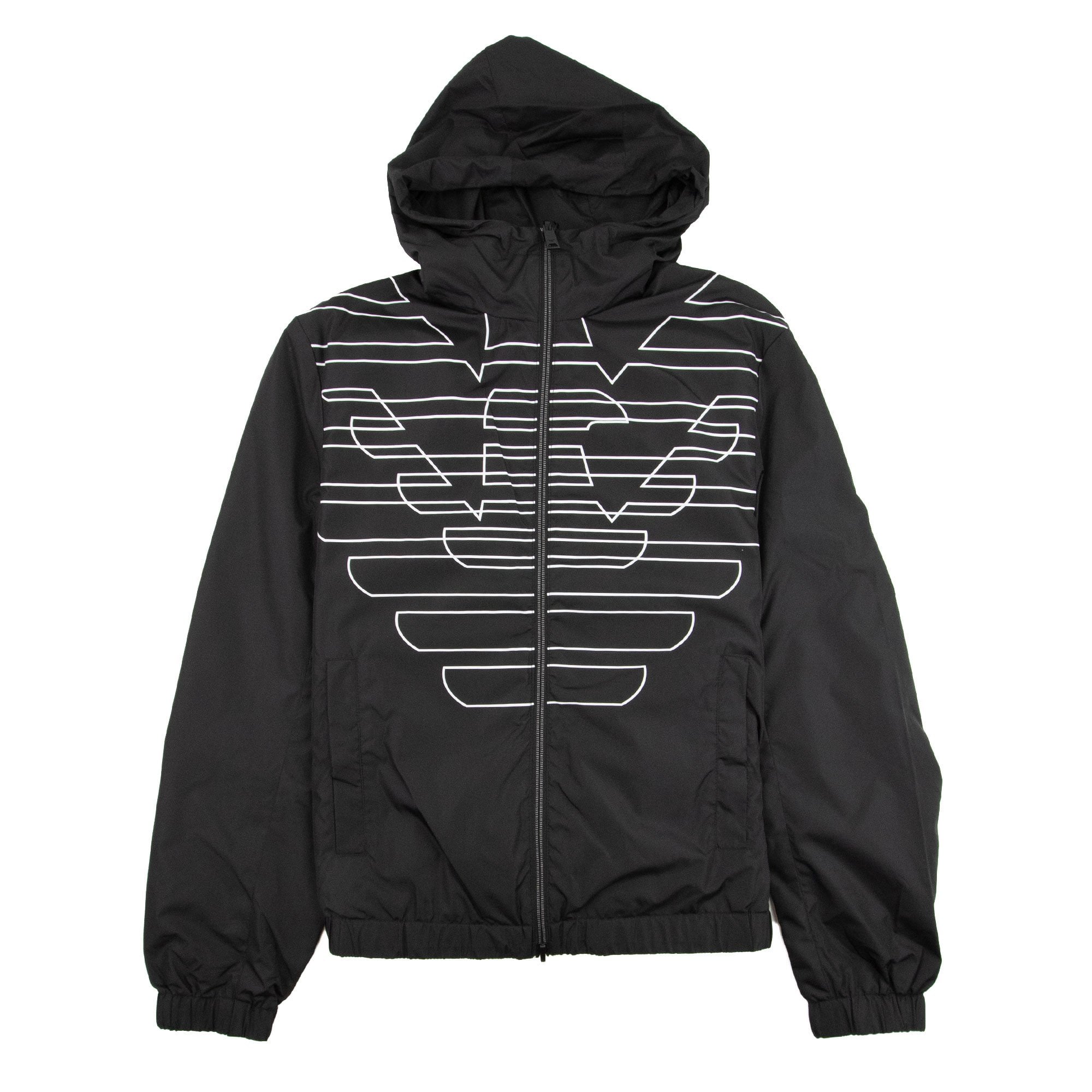 Emporio Armani Reversible Large Logo Jacket Nero/Bianco
