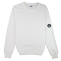 CP Company Arm Lens Crewneck Sweatshirt White 103