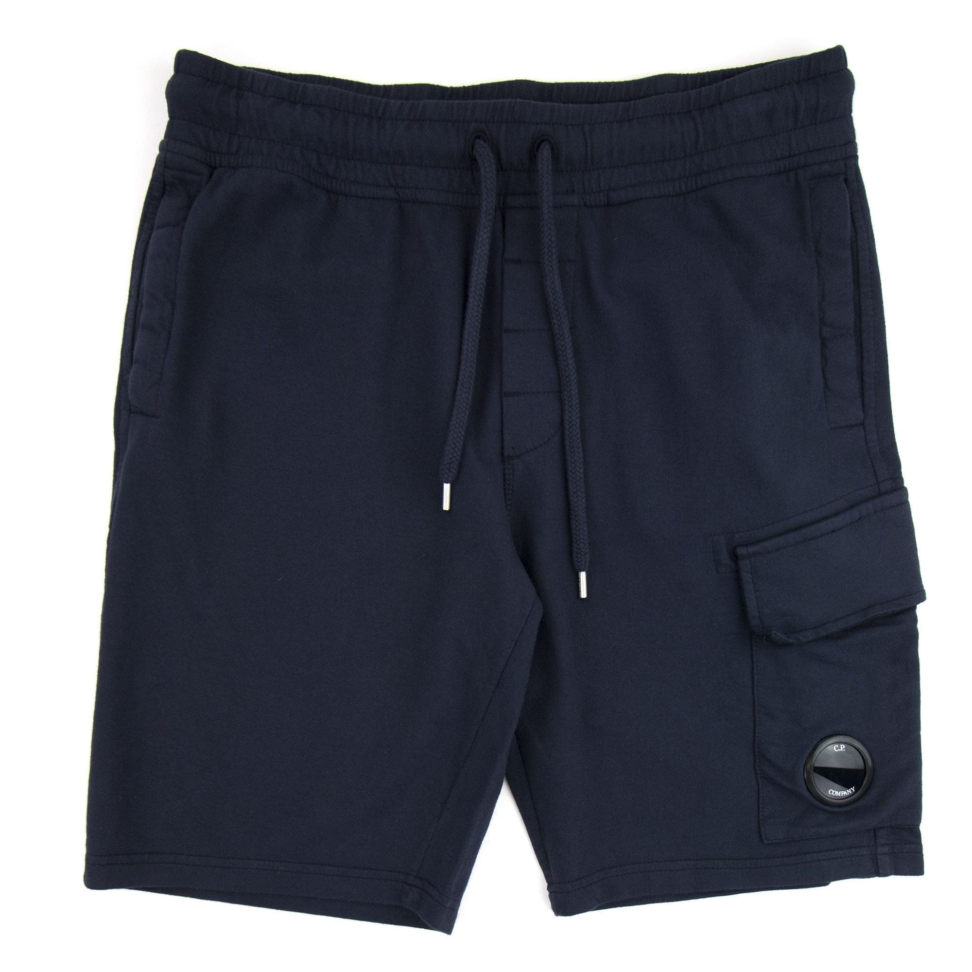 CP Company Lens Sweat Shorts Navy 888