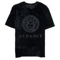 Versace Velour Medusa T-Shirt Black