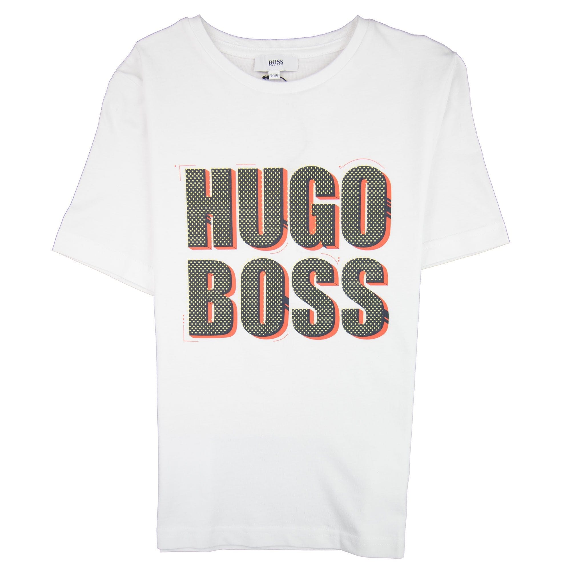 Hugo Boss Kids Polka Dot Logo T-shirt White
