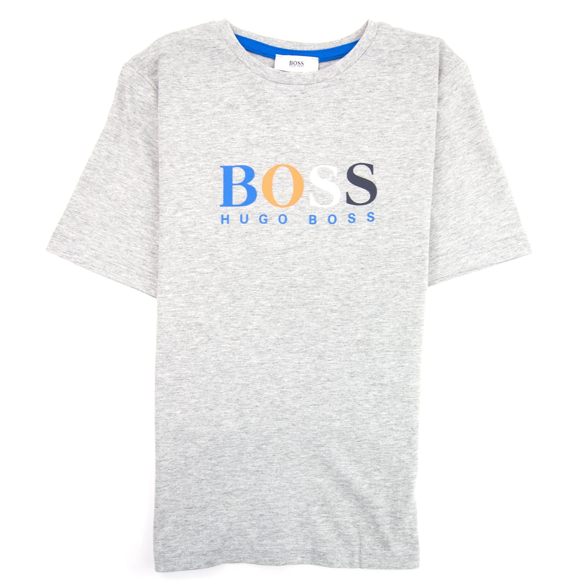 Hugo Boss Kids Chest Multi Logo T-shirt Grey