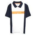 Hugo Boss Kids Chest Striped Short Sleeved Polo Blue/white/orange