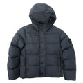 Stone Island Junior Garment Dyed Crinkle Reps Ny Down Jacket Navy Blue V0062