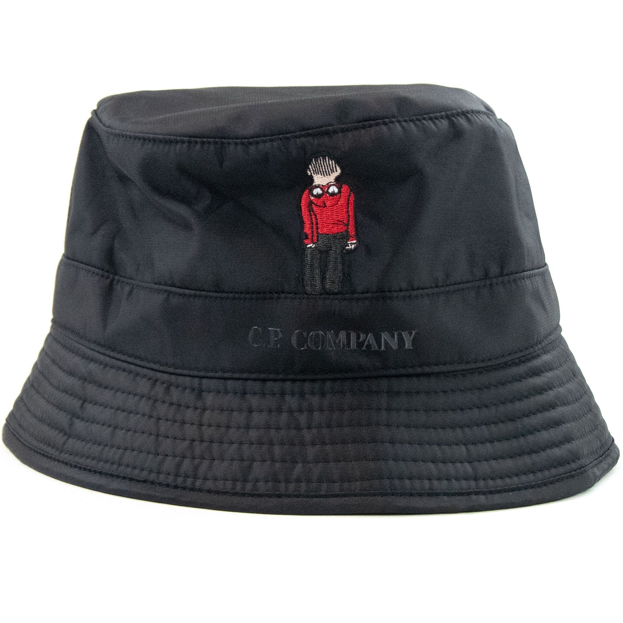CP Company Comic And Cars Bucket Hat Black