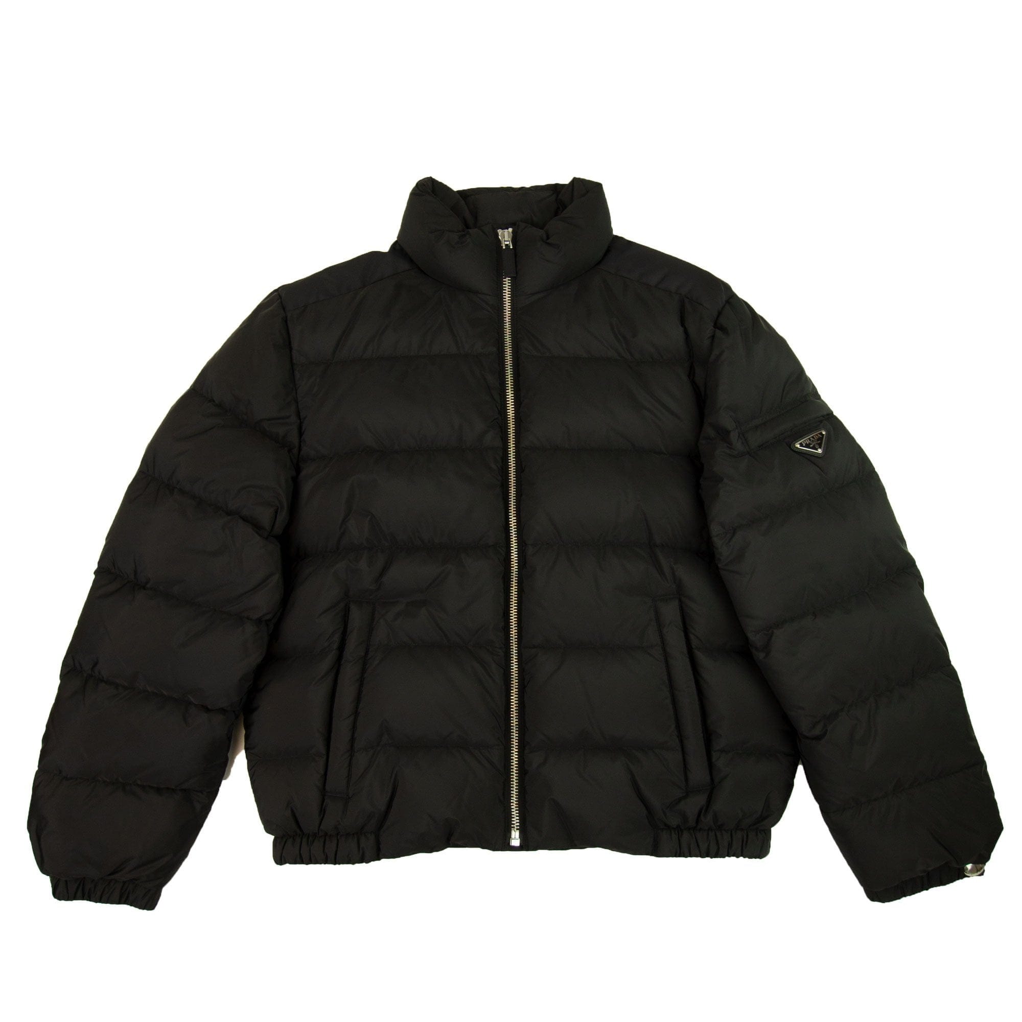 Prada Piumino Nylon Down Jacket Nero