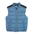 Prada Piumino Nylon Gilet Avio/nero