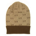 Gucci Junior GG Beanie Hat Brown