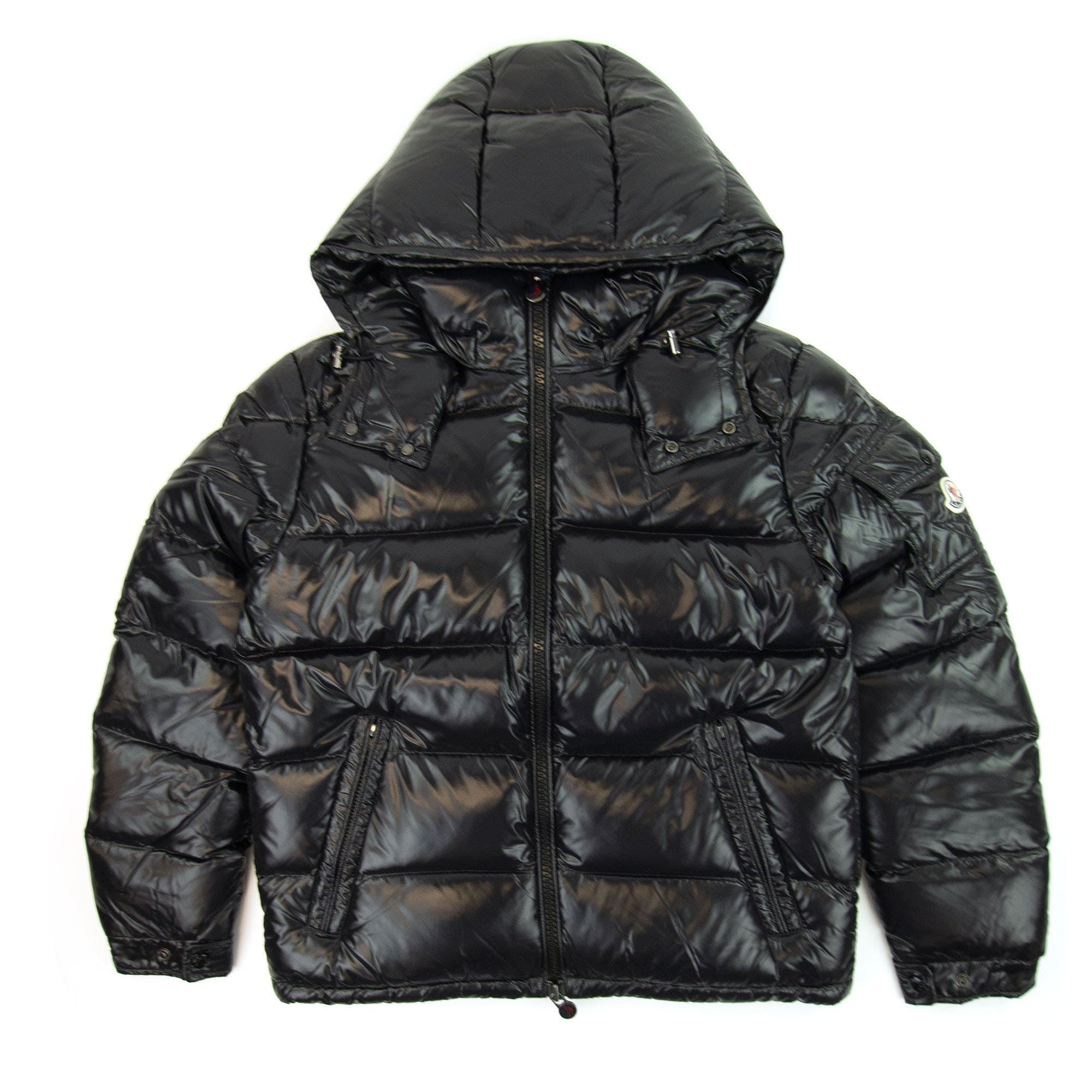 Moncler Maya Giubbotto Hooded Jacket Black 999