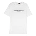 Emporio Armani The Eagle Brand Logo Printed T Shirt White 0100