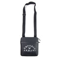 Emporio Armani Logo Printed Messenger Bag Black/white