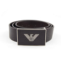 Emporio Armani Eagle Logo Cintura Belt Dark Tan
