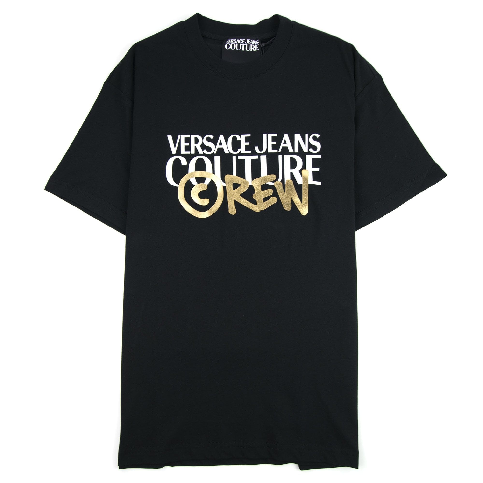 Versace Jeans Couture Crew Logo T Shirt Black