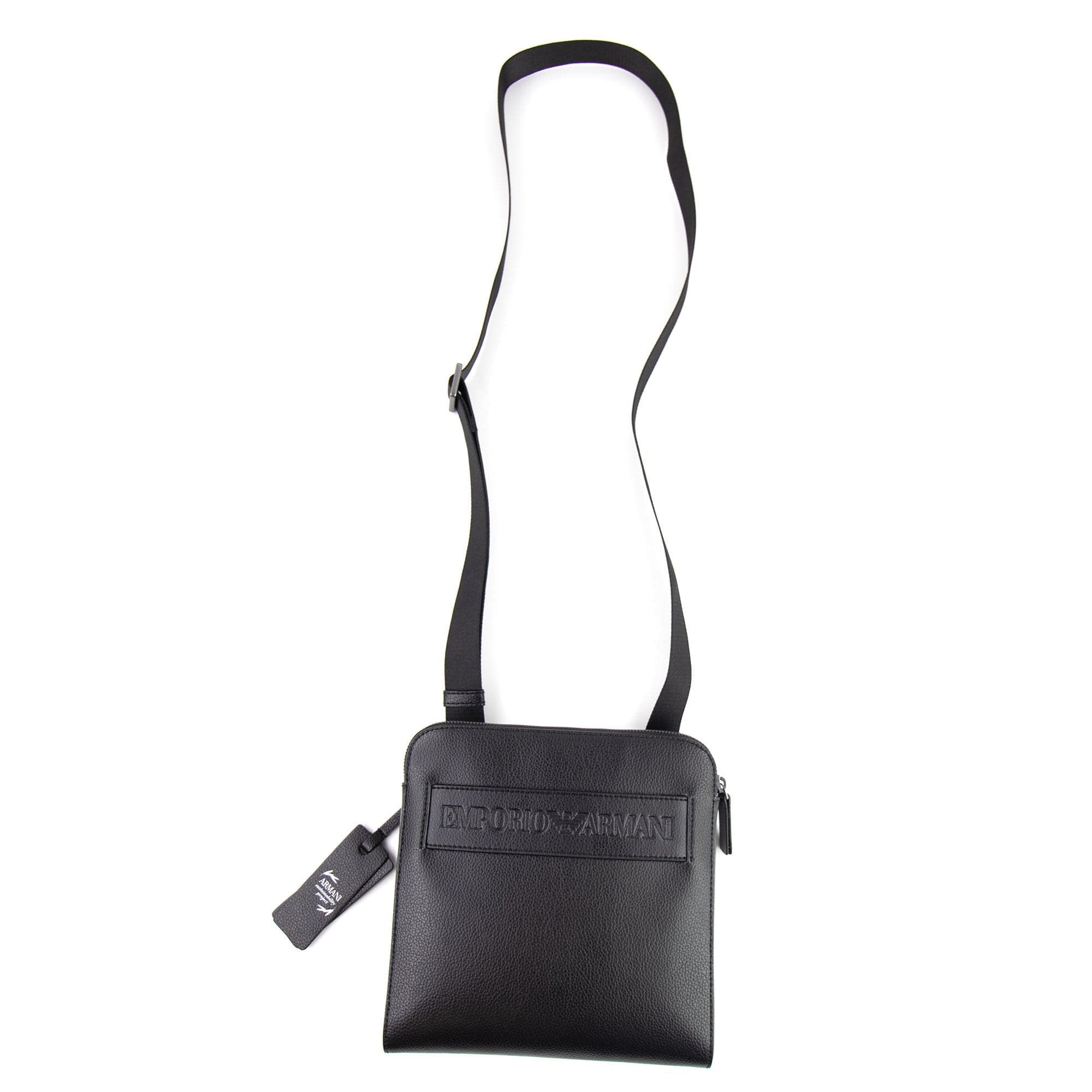 Emporio Armani Box Logo Messenger Bag Black