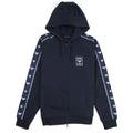 Emporio Armani Starry Side Stripes Zipped Sweatshirt Navy Blue 0922