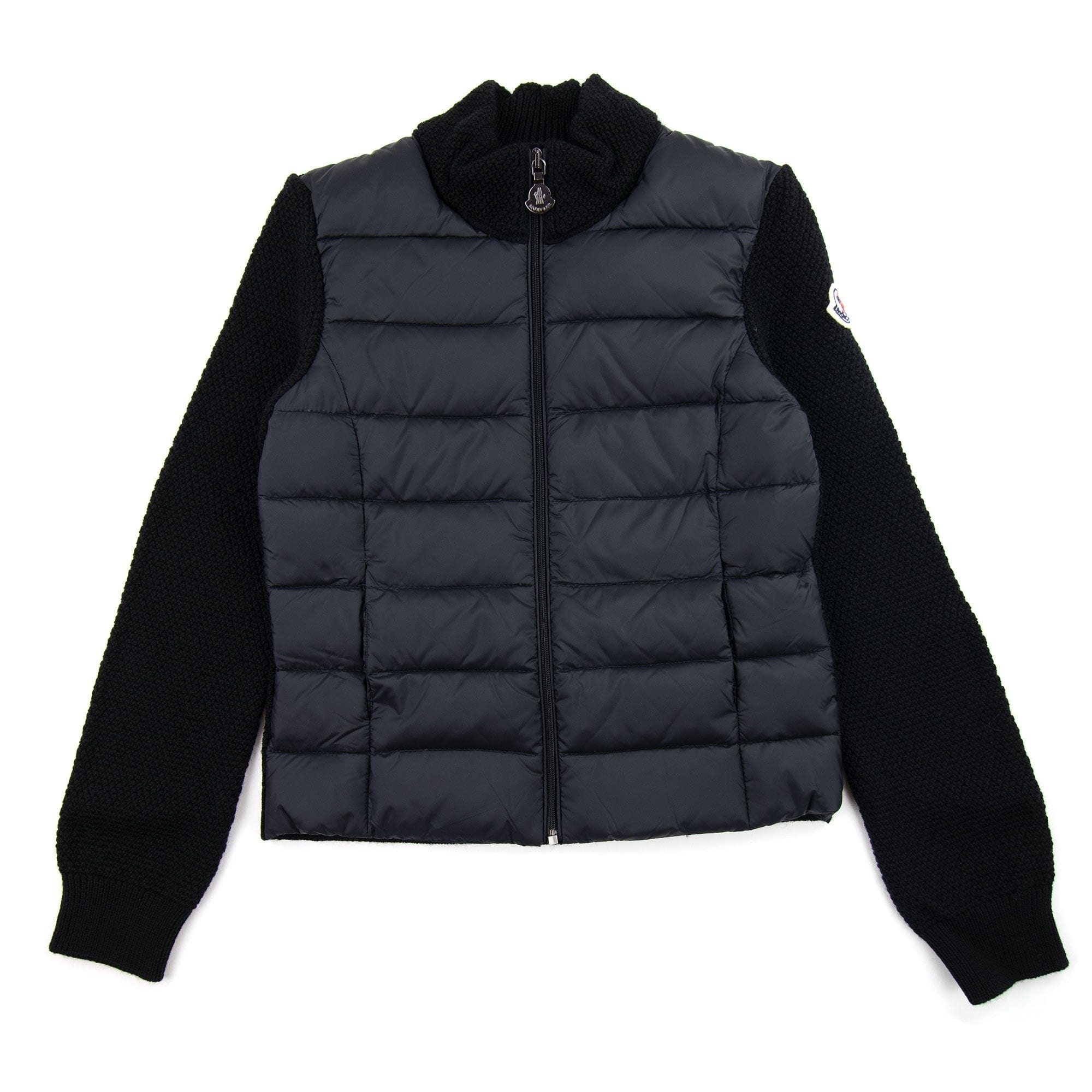 Moncler Junior Maglia Tricot Cardigan Black 999
