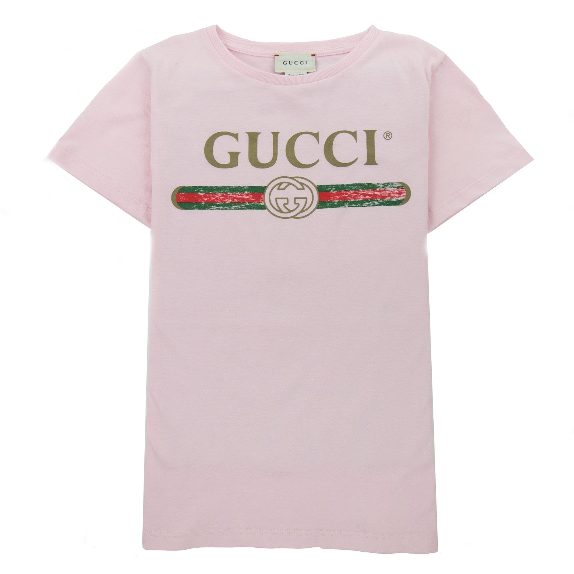 Gucci Junior Logo T-shirt 5861 Pink