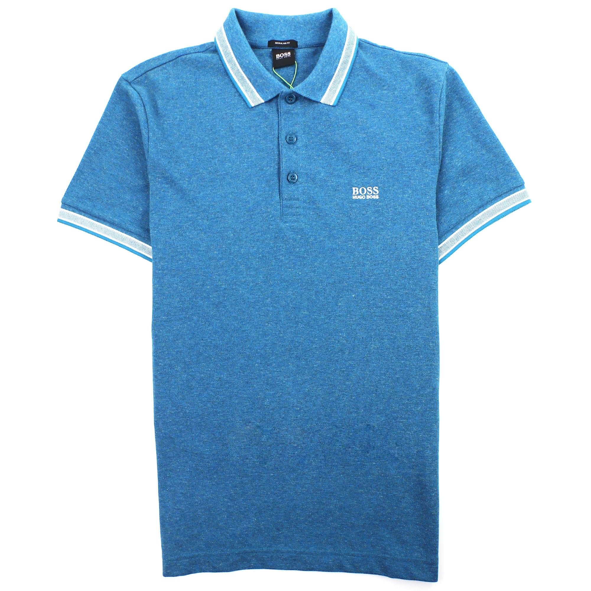 Hugo Boss Paddy Short Sleeve Polo Shirt Open Blue