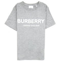 Burberry Children Branded Cotton T-shirt Grey Melange