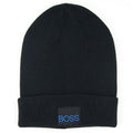Hugo Boss Kids Square Logo Beanie Hat Black