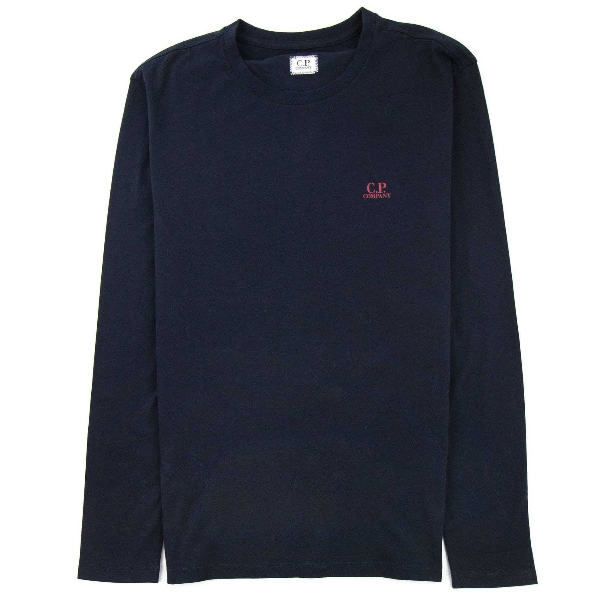 CP Company J Diamond Logo Long Sleeve T-shirt Navy 888