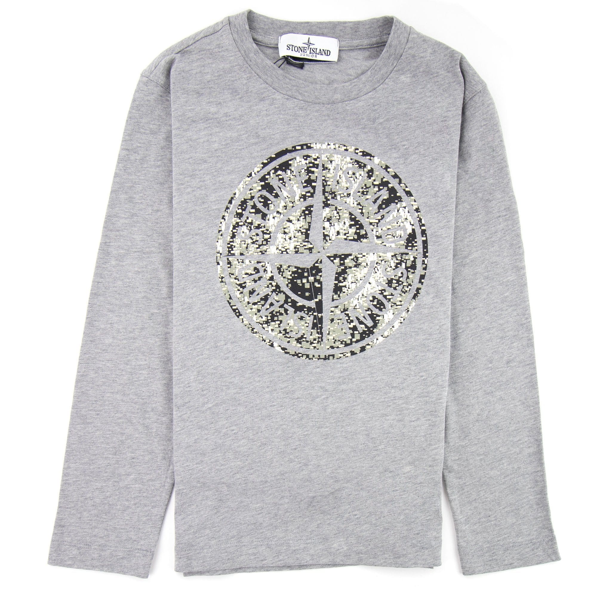 Stone Island Junior 21057 Digi Compass T-shirt Grey V1064