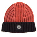 Stone Island Junior Ribbed Knit Beanie Orange V0032
