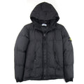 Stone Island Junior 40133 Garment Dyed Crinkle Reps Ny Down Jacket Black V0029
