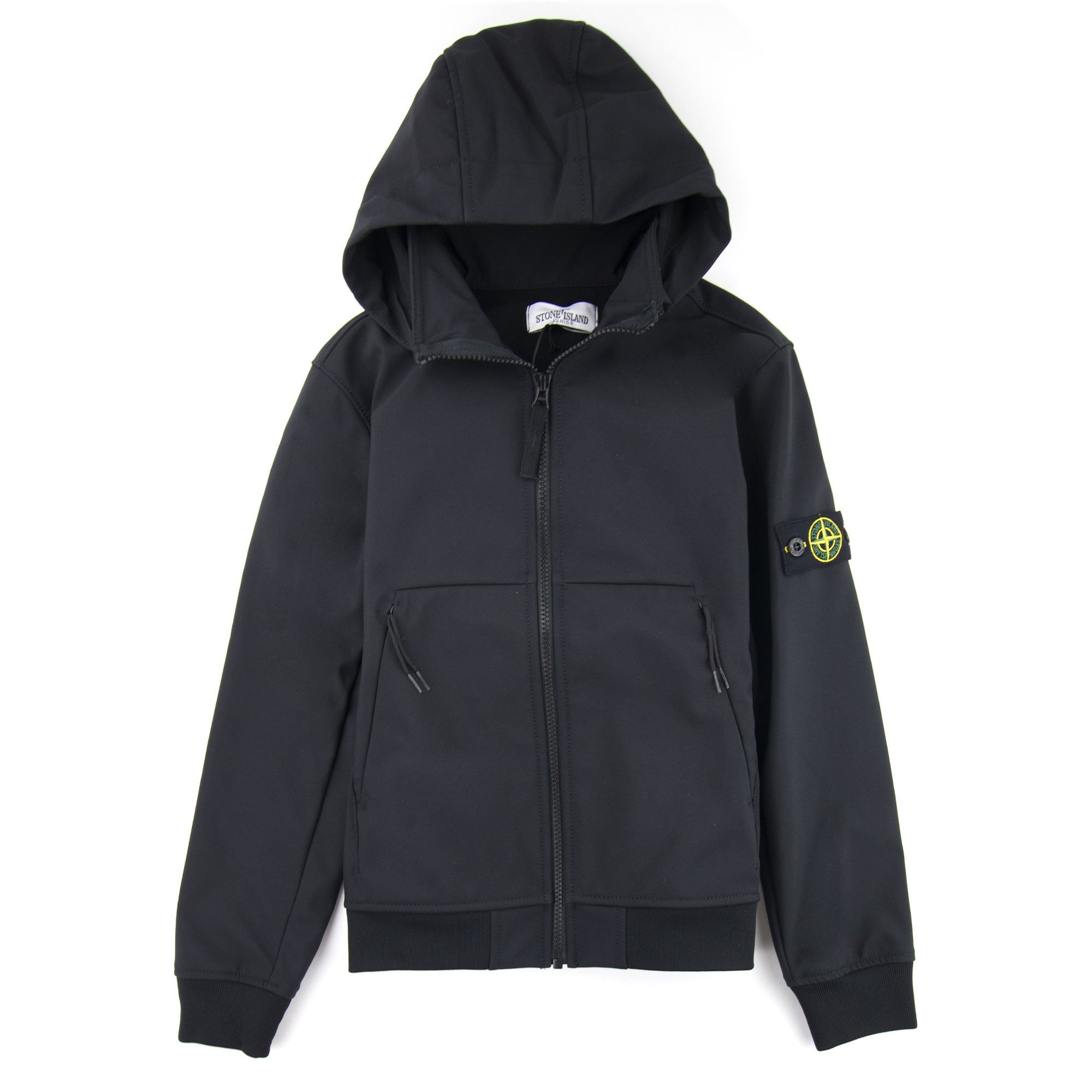 Stone Island Junior Q0230 Soft Shell-R Jacket Black V0029