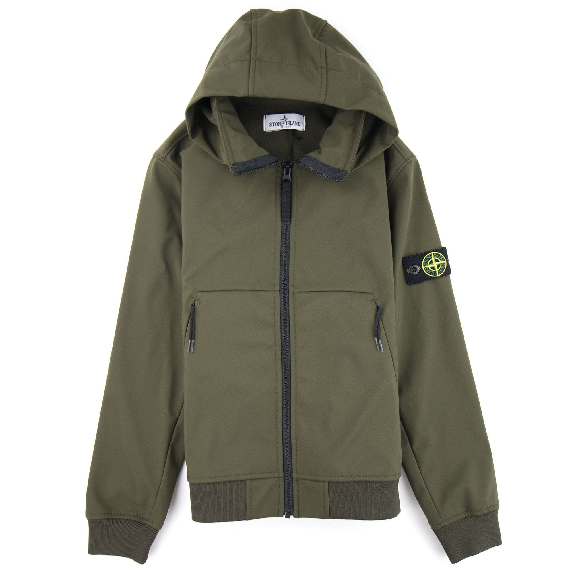 Stone Island Junior Q0230 Soft Shell-R Jacket Khaki V0054