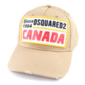 Dsquared2 Patch Embroidered Canada Baseball Cap Taupe