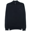 Hugo Boss Barlo Quarter Zip Lambswool Jumper Black