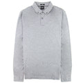 Hugo Boss Paver 12 Long Sleeve Polo Shirt Grey