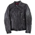 Hugo Boss Blouson Jacket In Nappa Leather Black