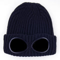 C.P. Company Undersixteen Extra Fine Merino Wool Goggle Beanie Navy 888