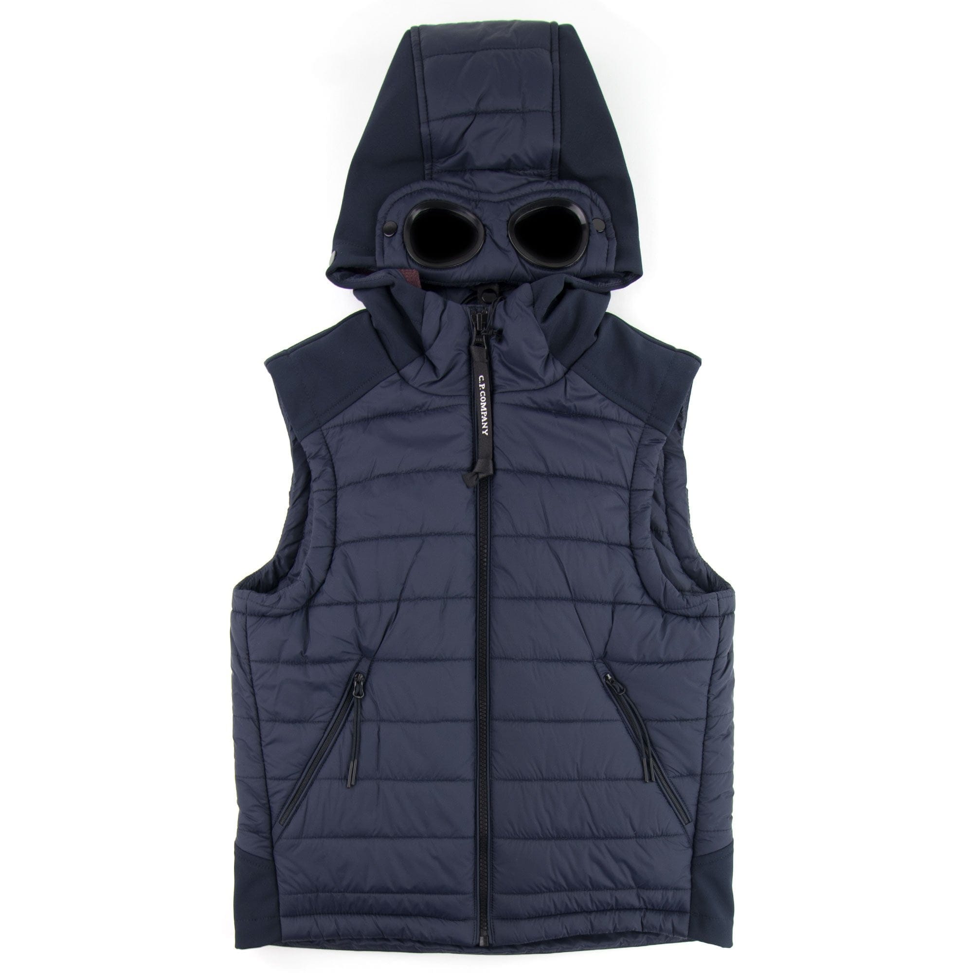 C.P. Company Undersixteen Down Shell Goggle Gilet Navy 888