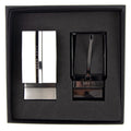 Hugo Boss Gift-boxed Reversible Leather Belt With Pin And Pl Black