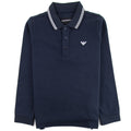 Emporio Armani Jnr L/s Polo Collar Stripe Navy