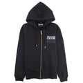 Versace Jeans Couture Logo Zip Up Hoodie Black