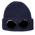 CP Company Extra Fine Merino Wool Goggle Winter Beanie Navy 888