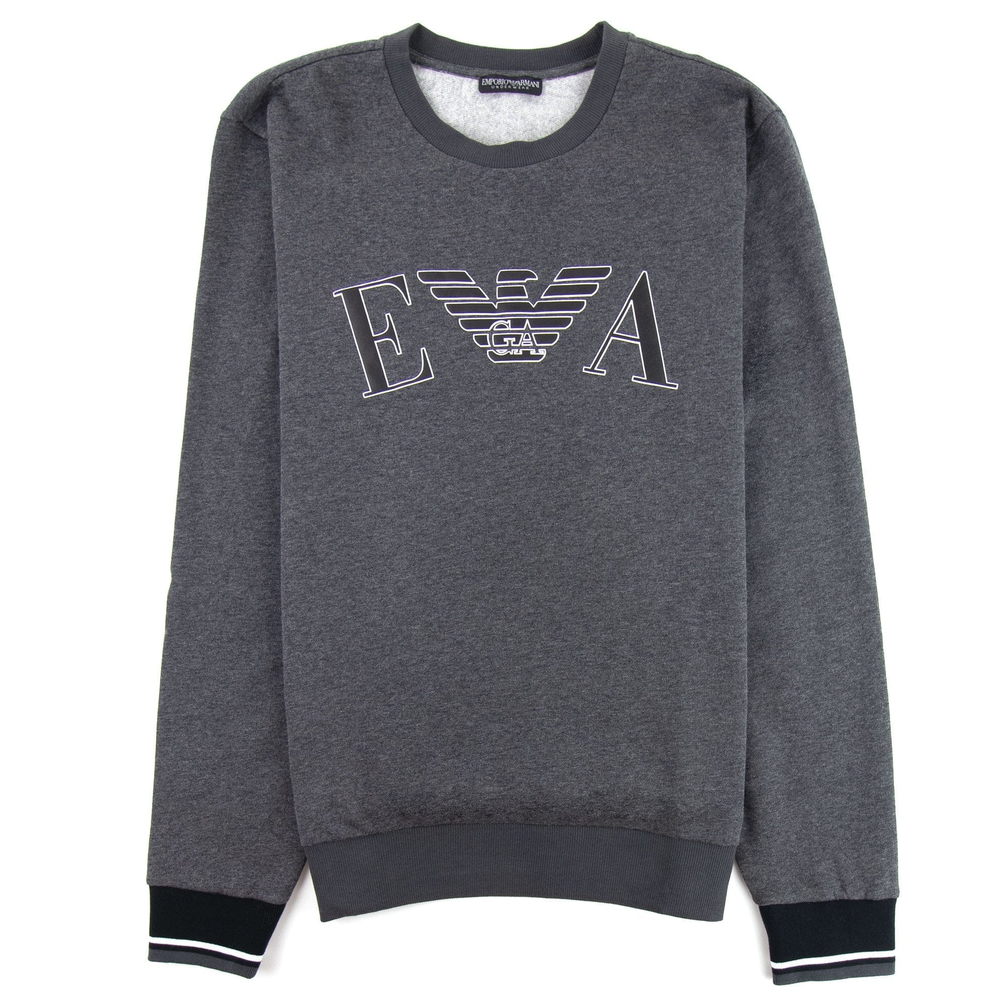Emporio Armani Logo Print Sweatshirt Grey