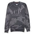 CP Company Lasered Fleece Woodland Camo Sweatshirt Ebony 979