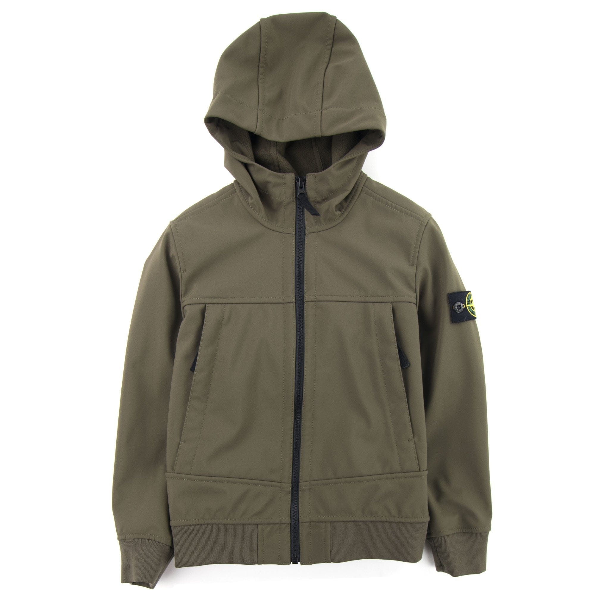 Stone Island Junior Q0130 Soft Shell Jacket Khaki V0054