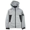 Stone Island Junior Plated Reflective Hooded Jacket Black V0029