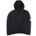 Stone Island 41225 Loom Woven Down Chambers Stretch Nylon-TC Jacket Black V0029