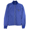 Prada Nylon Gabardine Blouson Chest Logo Jacket Colbalto