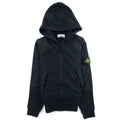 Stone Island Junior Nylon Shoulder Zip Sweatshirt Black V0029